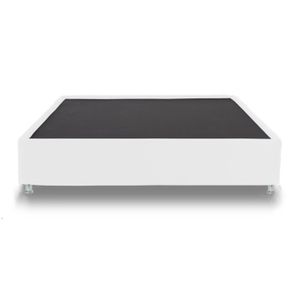 Combo Cama Cabecero Blanco Queen Luxury,