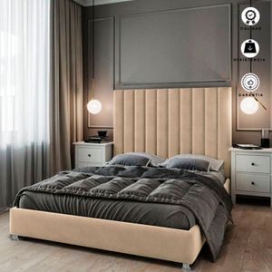 Combo Cama Cabecero Queen Natura, Taupe