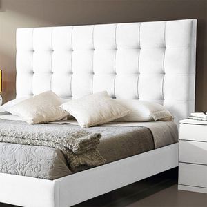 Combo Cama Cabecero Blanco Doble Luxury,