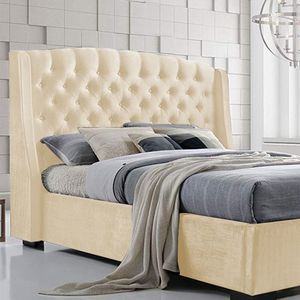 Combo Cama + Cabecero Taupe Doble Italia