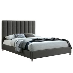 Combo Cama Cabecero Queen Natura, Gris plata