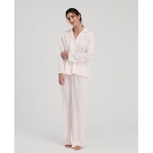 Pijama de Pantalón Manga Larga Con Botones Mandarina 18628