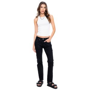 Black Denim Straight Fit Jeans