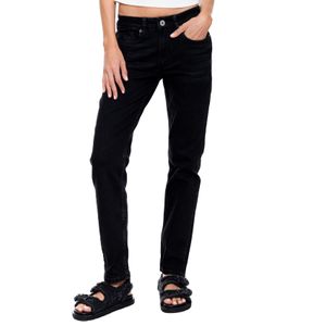 Black Denim Straight Fit Jeans