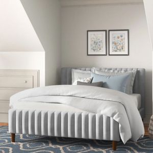 Combo Cama Doble + Colchon 1 Pillow 26 Cm + Cabecero Vitale gris Gratis Sabanas 300 Hilos