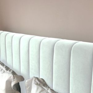 Combo Cama Cabecero Queen Natura, Blanco