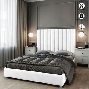 Combo Cama Cabecero Queen Natura, Blanco