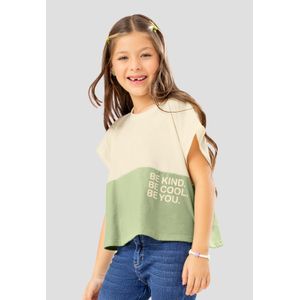 Camiseta Infantil Femenino Bicolor Mp 108195