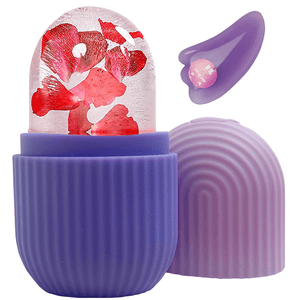 Rodillo Facial De Hielo Para El Cuidado De La Piel Morado