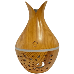 Humidificador LED Mini USB Madera Estrellas
