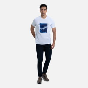 Camiseta Premium Manga Corta Color Blanco Para Hombre