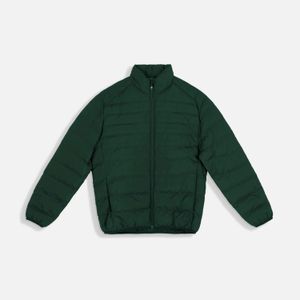 Chaqueta Acolchada Color Hunter Green Para Hombre