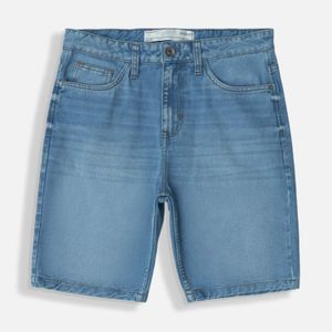 Bermuda 5 Bolsillos Color Azul Claro Para Hombre