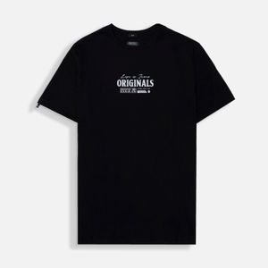 Camiseta Estampado Localizado Color Negro Para Hombre
