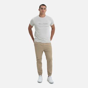 Camiseta Estampado Localizado Color Avena Para Hombre