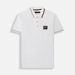Polo Manga Corta Color Ivory Para Hombre