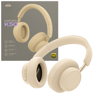 Diadema Bluetooth Movisun K50 Beige