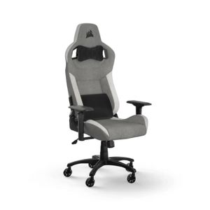 Silla para juegos T3 RUSH Fabric (2023) - Gris/blanco