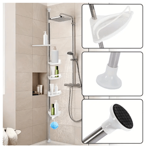 Organizador De Baño Esquinero 4 Niveles Grande