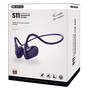 Audifonos Bluetooth Cuellera Movisun S11 Negro