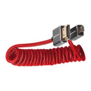 Cable micro HDMI a HDMI (4K, Espiral, Rojo) – Kondor Blue