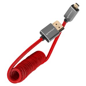 Cable micro HDMI a HDMI (4K, Espiral, Rojo) – Kondor Blue