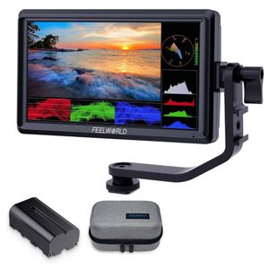 Kit Feelworld FW568 V3 con batería NP-F550 2200mAh y estuche