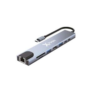 Adaptador Multipuertos 8 En 1 Xternalport X-kim