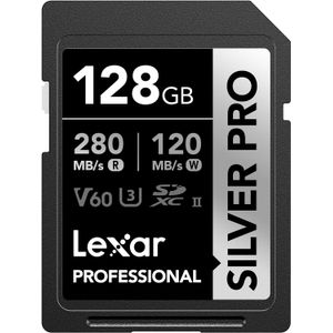 Memoria Lexar SDXC Silver Pro UHS-II V60 128Gb / 280Mbps