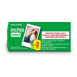 FUJIFILM Instax Mini Instant Film Twin Pack (Blanco), 20 fotos