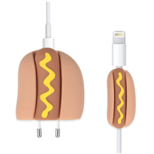 Forro Protector Para Cargadores Iphone Hot Dog