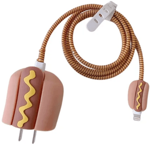 Forro Protector Para Cargadores Iphone Hot Dog