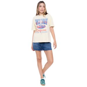 Camiseta Manga Corta Con Estampado En Frente