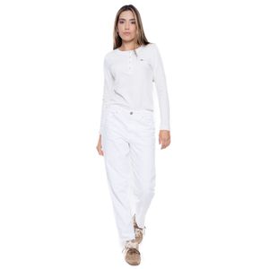 Mom Fit Jeans Blanco
