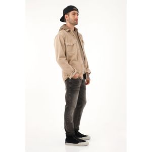 Camisa crudo con estampado en espalda para hombre