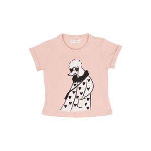Camiseta manga corta estampada para niña