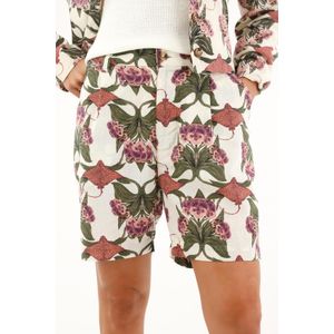 Bermuda tiro alto estampada para mujer