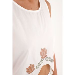 Camisa manga sisa crudo para mujer