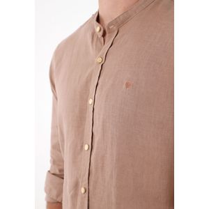 Camisa manga larga cuello neru para hombre