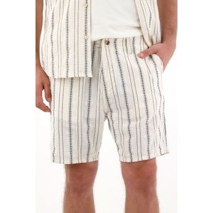 Bermuda clásica de diseño a rayas para hombre