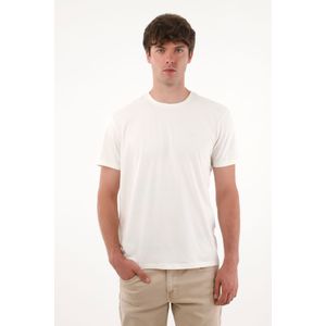 Camiseta con raqueta estampada crudo para hombre