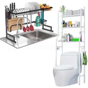 Escurridor De Platos + Almacenador Para Baño