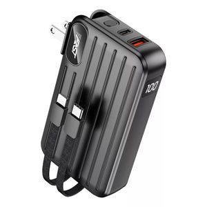 Powerbank Movisun R10 Plug 10.000 Mah Carga Turbo 3 En 1 Color Negra