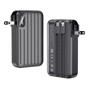 Powerbank Movisun R10 Plug 10.000 Mah Carga Turbo 3 En 1 Color Negra