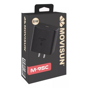 Cargador Movisun M-95c Tipo C Turbo. Color Negro