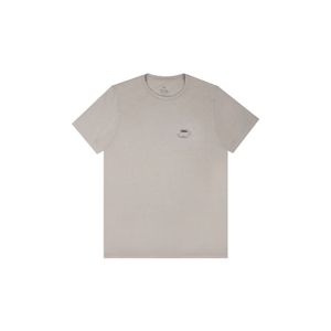 Camiseta de manga corta estampada gris para hombre