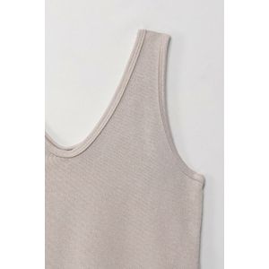 Camiseta básica manga sisa crudo para mujer
