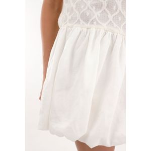 Vestido corto con falda abombachada para mujer
