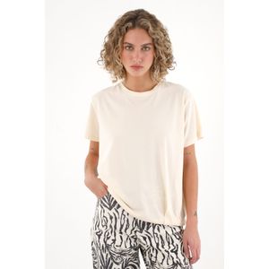 Camiseta con detalle anudado crudo para mujer