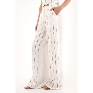Pantalón Wide Leg con estampado de peces para mujer